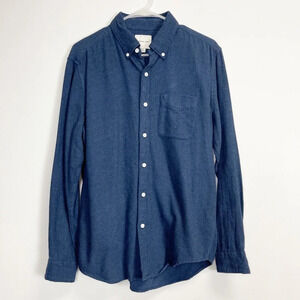 American Eagle Shirt Mens Size Medium Blue Long Sleeve Button Down Flannel